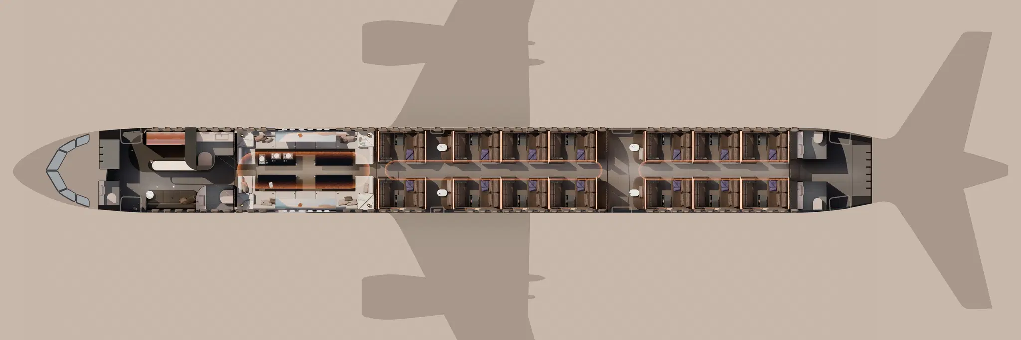 Ein Standard-Airbus A321 mit 220 Passagieren trifft auf BMWs Pampers 28 in 14 Suiten | Carscoops