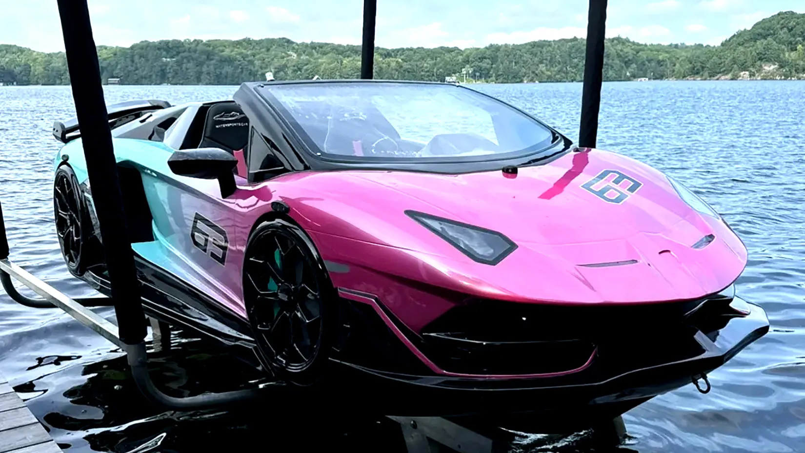Jemand lässt 50.500 Dollar auf einem bereits über Wasser stehenden Lamborghini fallen | Carscoops