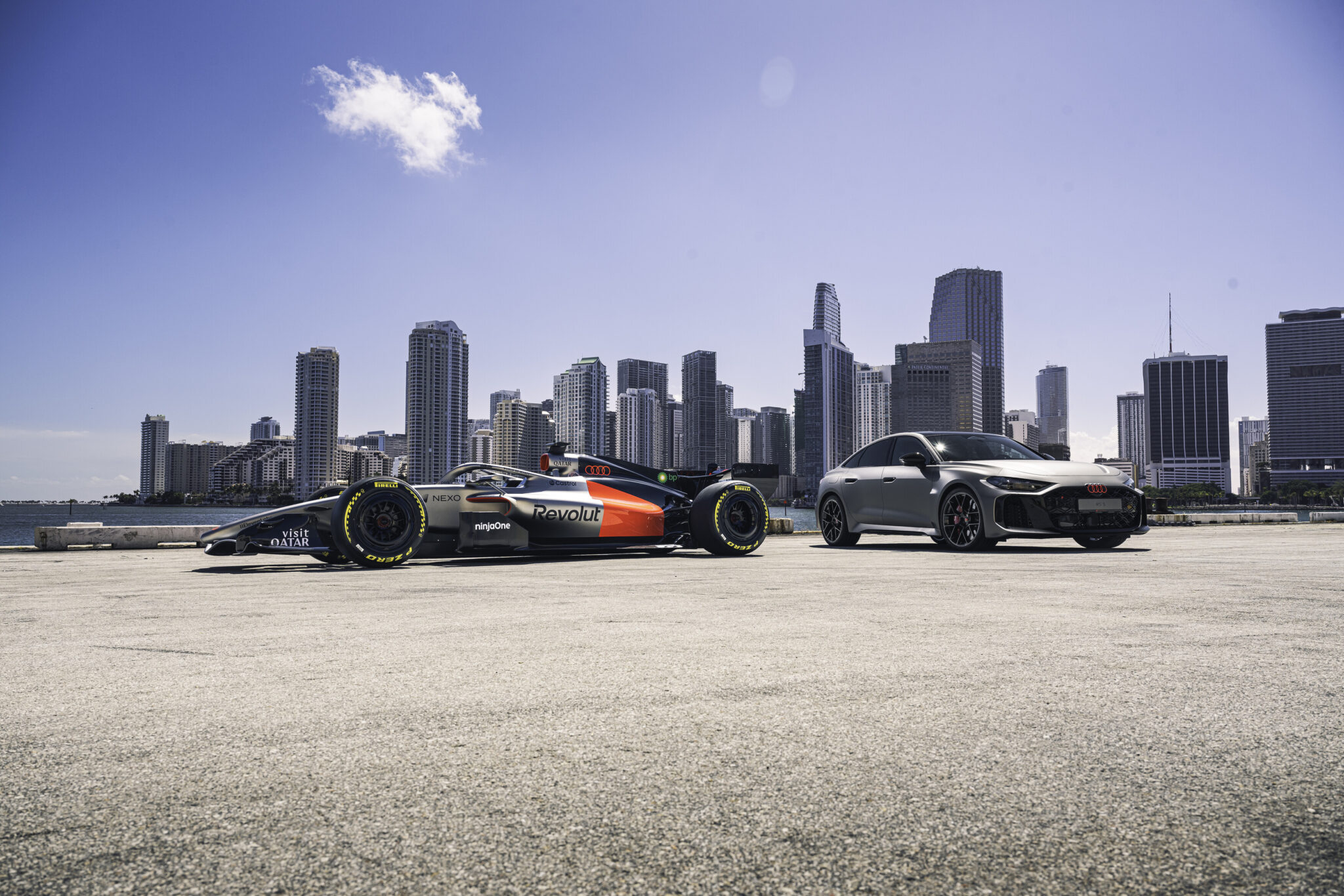 Audis neuer Plug-In-Hybrid RS Performance Wagen kommt nach Miami – der F1 Hot-Lap RS 5