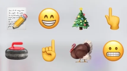 Was auf iOS steht: Papier-Emojis zitieren klassische Apple-Werbespots