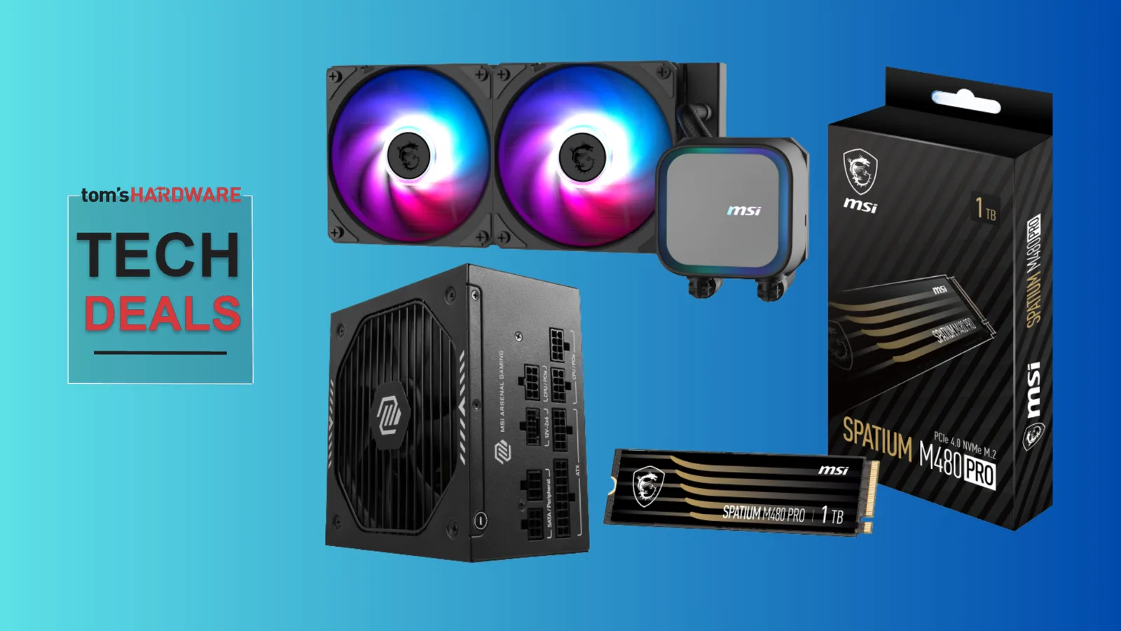 Upgrade your PC with a 2TB PCIe 4.0 SSD, 750W power supply, and 240 mm AIO for $300 — hardware bundle saves you nearly $200