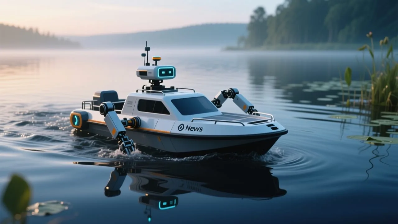 Örümcekten Esinlenen Robot Tekne QuadBoat Suda Hayat Kurtaracak