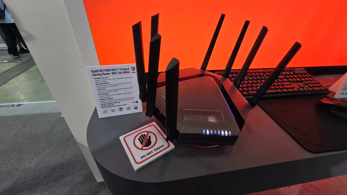 MSI unveils latest set of WiFi 7 gaming routers touting ultra-fast speeds — flagship RadiXBE19000 model comes with a built-in SSD slot for 'NAS Lite' experience and wireless speeds up to 19 Gbps