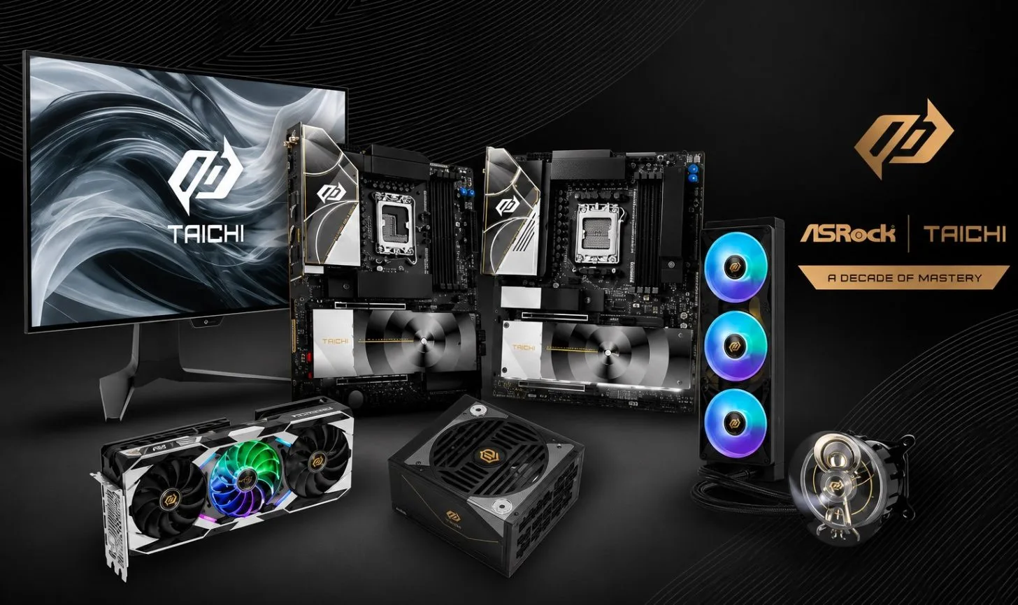 ASRock Stacks The Taichi Lineup Ahead Of Computex 2026: New RX 9070 XT, 540Hz Tandem OLED, And AQUA AIOs Incoming