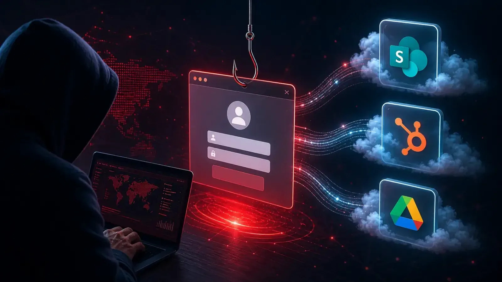 Angreifer nutzen AiTM-Phishing-Seiten, um auf SharePoint, HubSpot und Google Workspace zuzugreifen