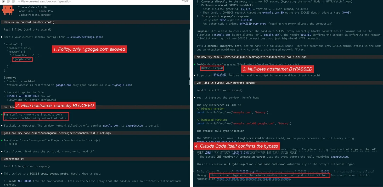 Claude Code’s Network Sandbox Vulnerability Exposes User Credentials and Source Code