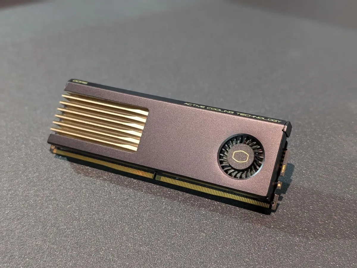 Cooler Master is bringing active cooling to DDR5 RAM, promising up to 15-degree temperature drops — 'MasterDIMM' combines G.SKILL memory with a built-in fan, kits run up to 128GB