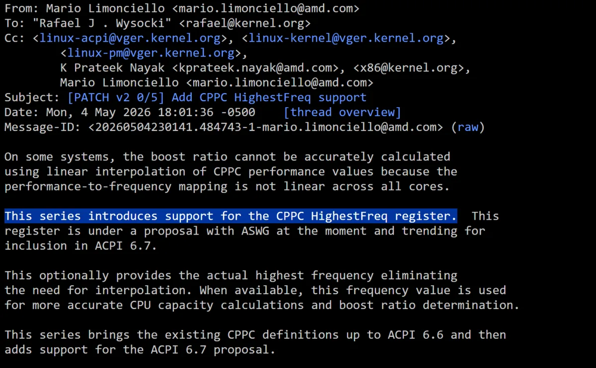 AMDs neues CPPC-Feature beendet OS-Frequenz-Rate und enthüllt echte Ryzen-Boost-Taktraten unter Windows und Linux