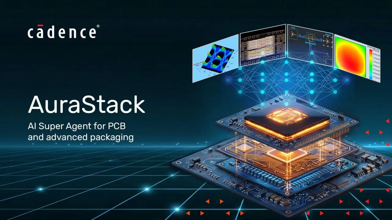 Cadence AuraStack beschleunigt Prozesse für Leiterplatten und Chipverpackungen mit KI