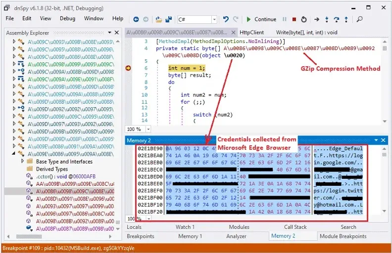 New PureLogs Variant Uses MsBuild.exe Process Hollowing to Evade Detection
