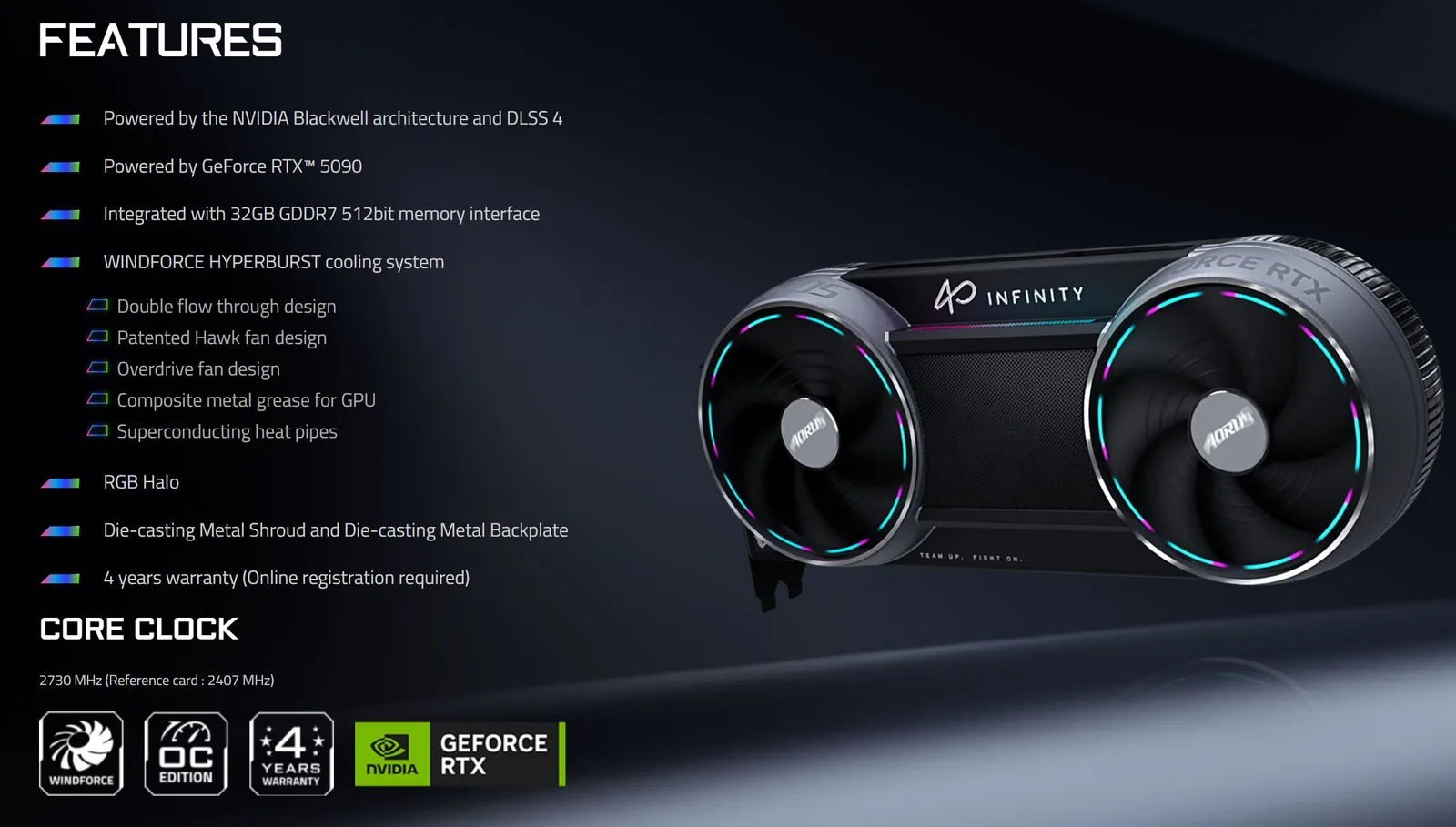 GIGABYTE enthüllt fünf neue RTX 50 AORUS Infinity-Karten bis zur RTX 5060 durch versteckte EEC-Anmeldung