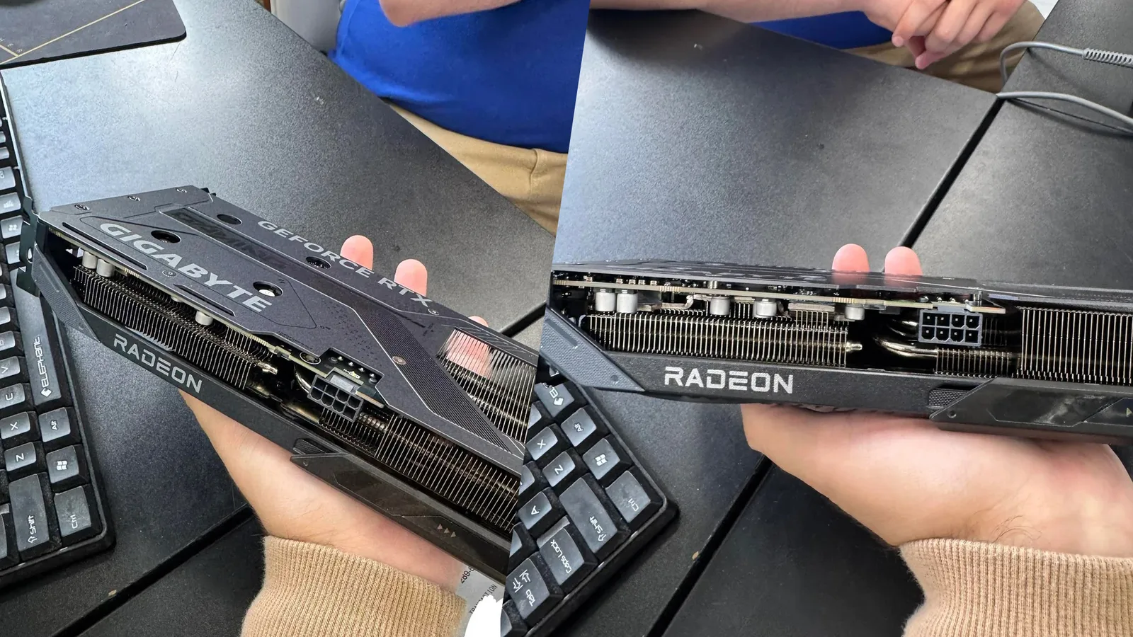 Gigabyte liefert fälschlicherweise AMD-Radeon-Gehäuse mit RTX 5060 Ti an verblüfften Kunden
