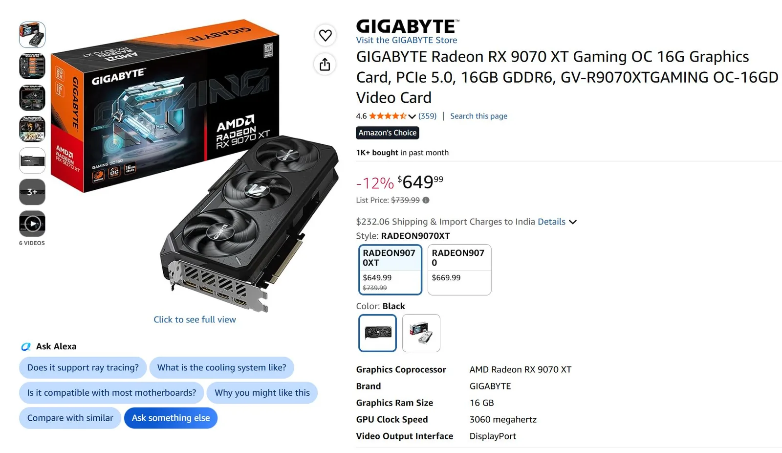 Radeon RX 9070 XT sinkt auf Amazon für 649 Dollar – während die Grafikkarte sonst zwischen 700 und 800 Dollar kostet