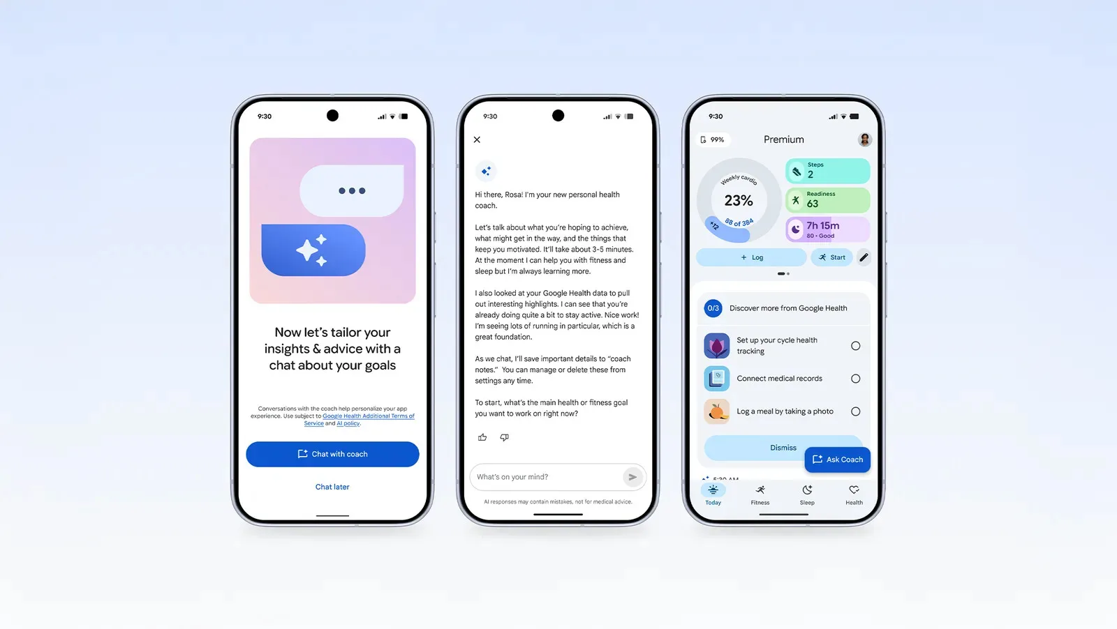 Google Rebrands Fitbit App To Google Health, Replete With A Dedicated AI Health Coach, Announces The $100 Screenless Fitbit Air