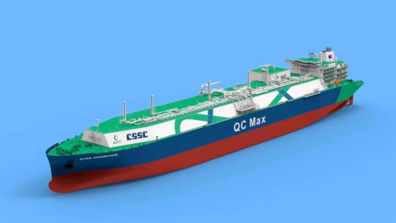 China starts building world's largest 1,129-feet LNG megaship