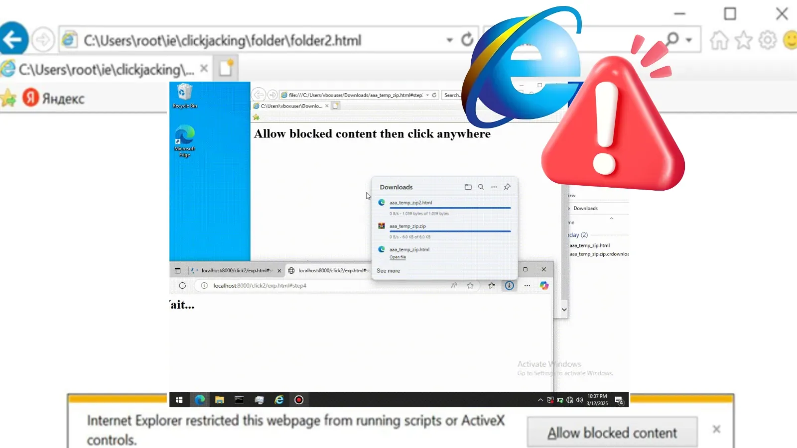 Internet Explorer-Schwachstelle: Klicks verwandeln sich in Remote-Code-Ausführung