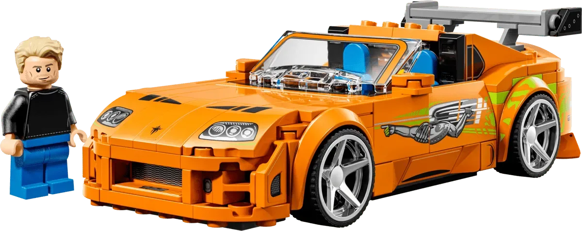 Lego-Set für 29,99 Dollar: Das orange Supra auf jeder 2001er-Wand wird nun zum Spielzeug