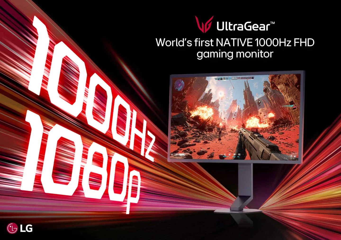 LG bricht mit dem UltraGear 25G590B die 1000-Hertz-Grenze als erstes natives 1080p-Monitor-Modell