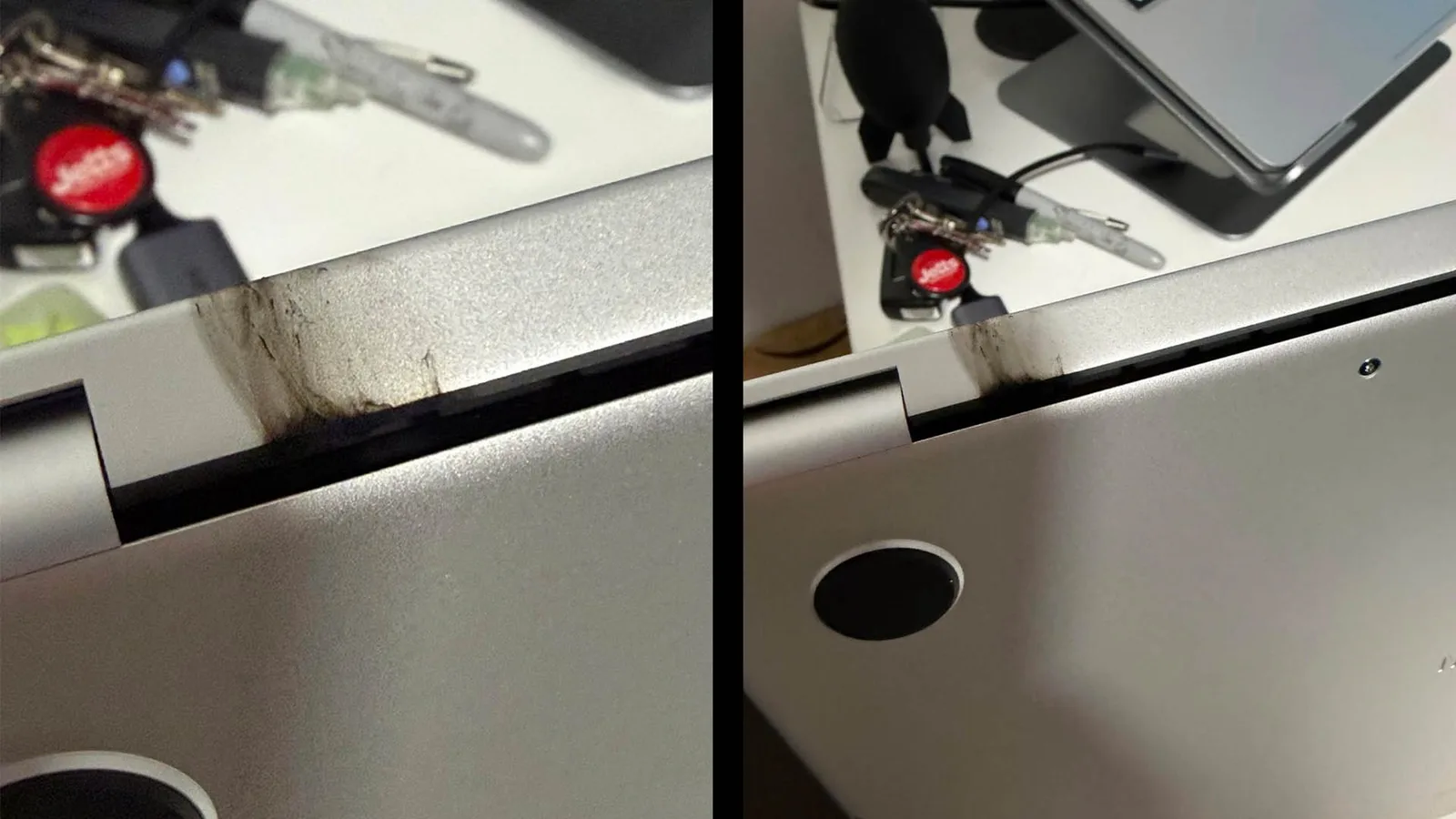 M5 MacBook Pro-Scharnierbewegung verursacht Funkenflug und führt nur zwei Tage nach dem Kauf zu einem katastrophalen Ausfall