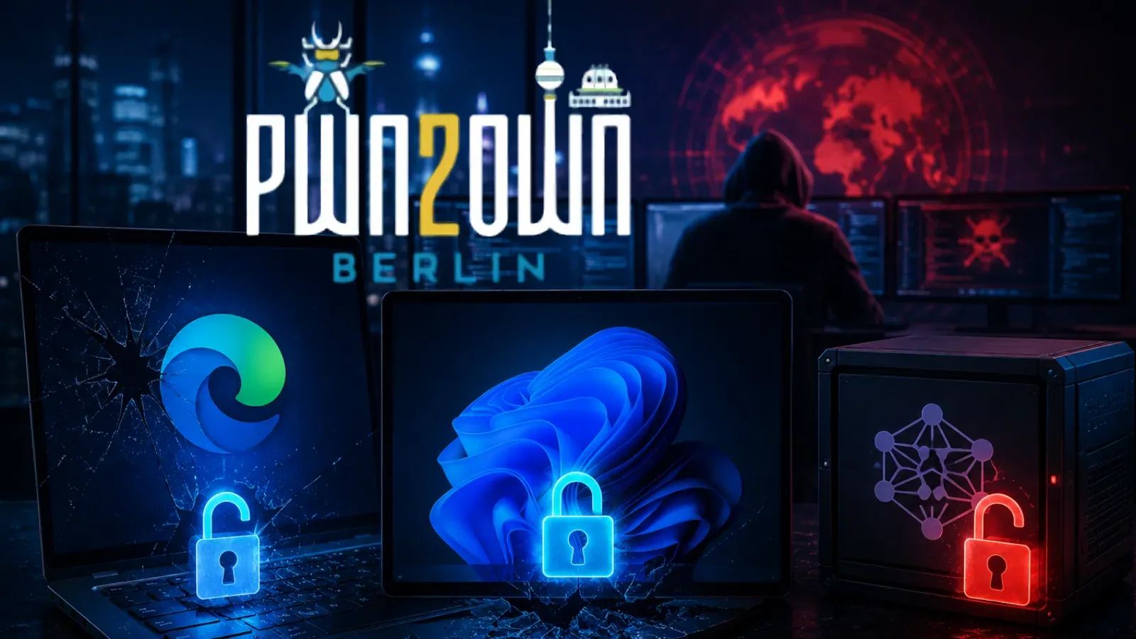 Microsoft Edge, Windows 11 und LiteLLM erfolgreich gehackt bei Pwn2Own Berlin 2026
