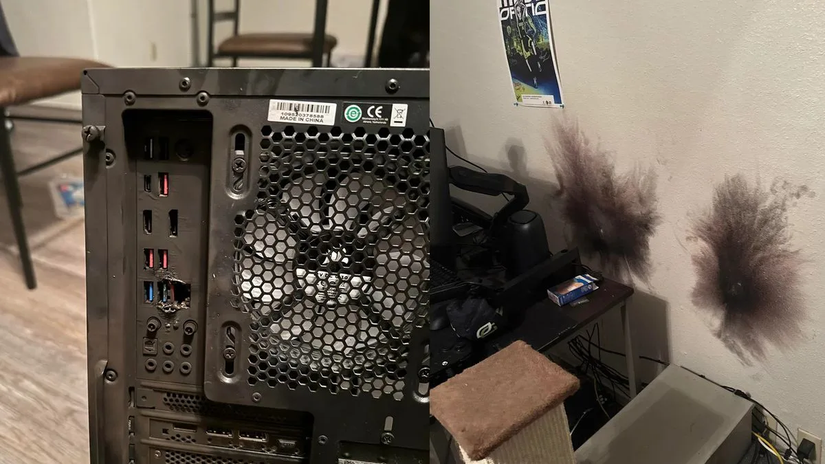 Blitzschlag über Internetkabel: Gamer-PC und Router zerstört, Wand beschädigt