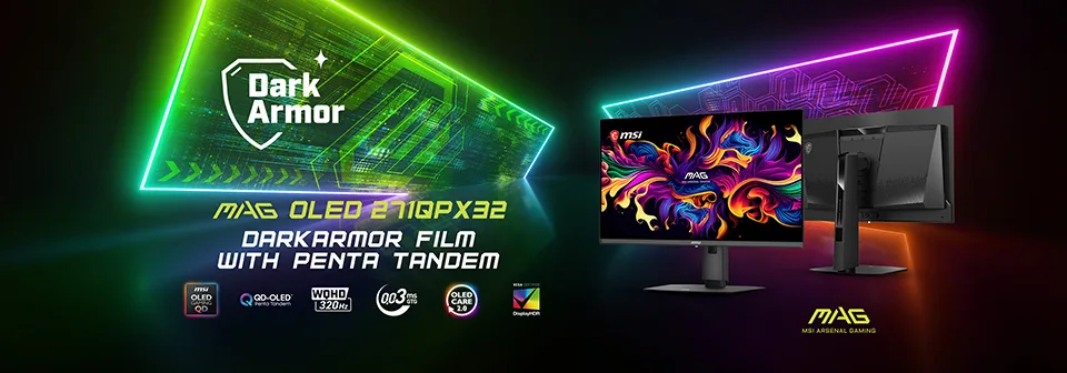 MSI MAG 271QPX32 erhält Samsungs 5-Lagen-QD-OLED: 40 % tiefere Schwarztöne und 320 Hz bei 1440p für Gamer