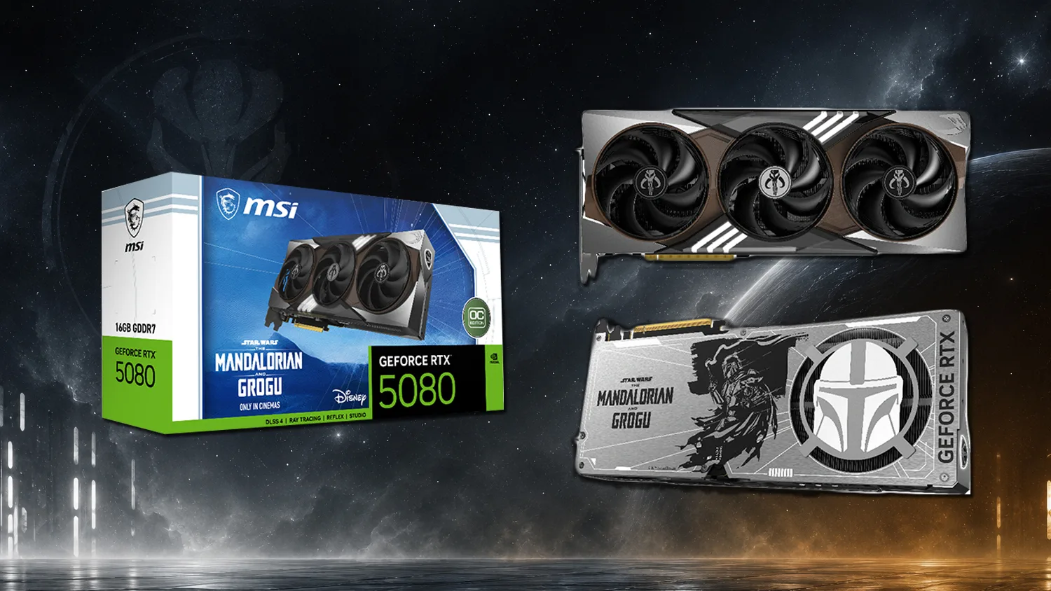 MSI bringt Mandalorian-RTX 5080 mit austauschbaren Rückplatten an, jedoch nur 500 Stück für den EU-Markt.
