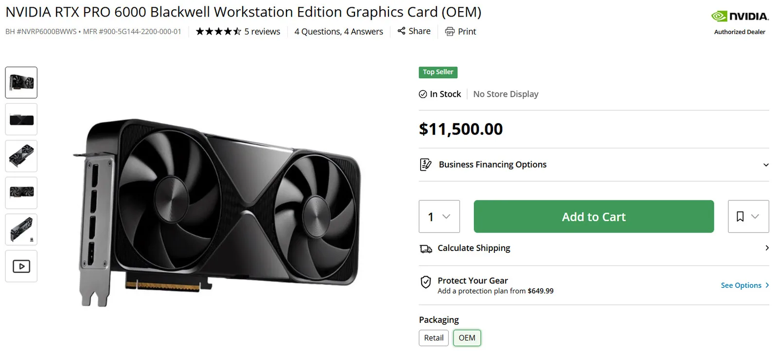 NVIDIAs schnellste Pro-GPU bricht wegen der KI-Nachfrage stumm die 10.000-Dollar-Grenze