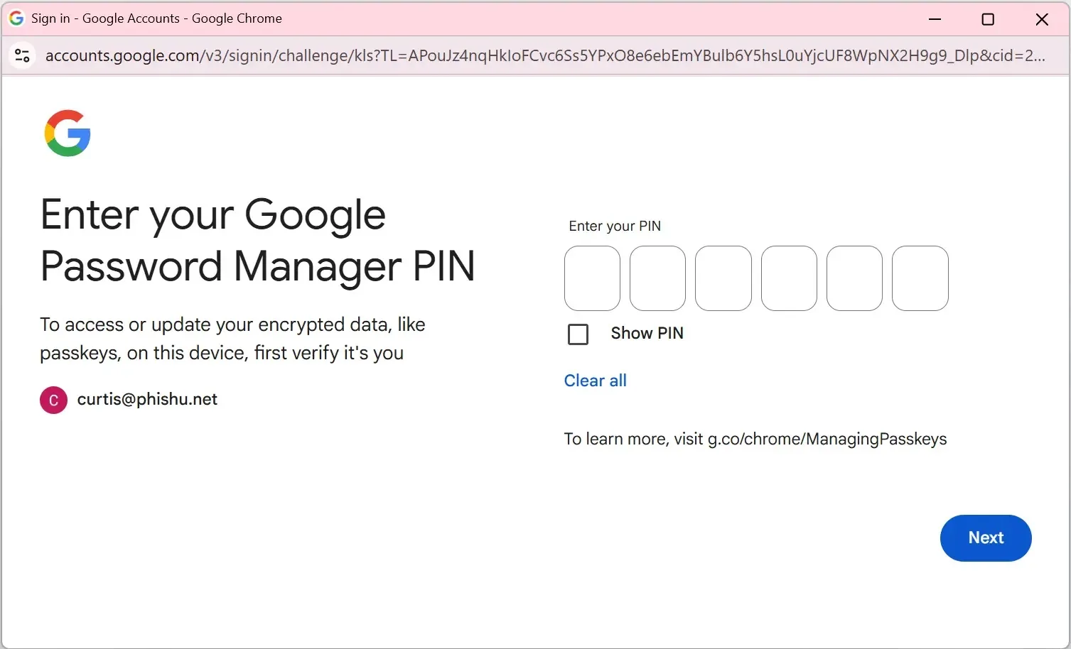 VaultJacking Attack Steals Entire Google Password Manager Vault With One Captured PIN