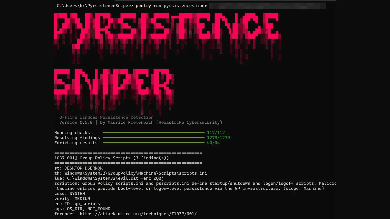 PyrsistenceSniper: Tool erkennt 117 Persistenz-Malware-Techniken auf Windows, Linux und macOS