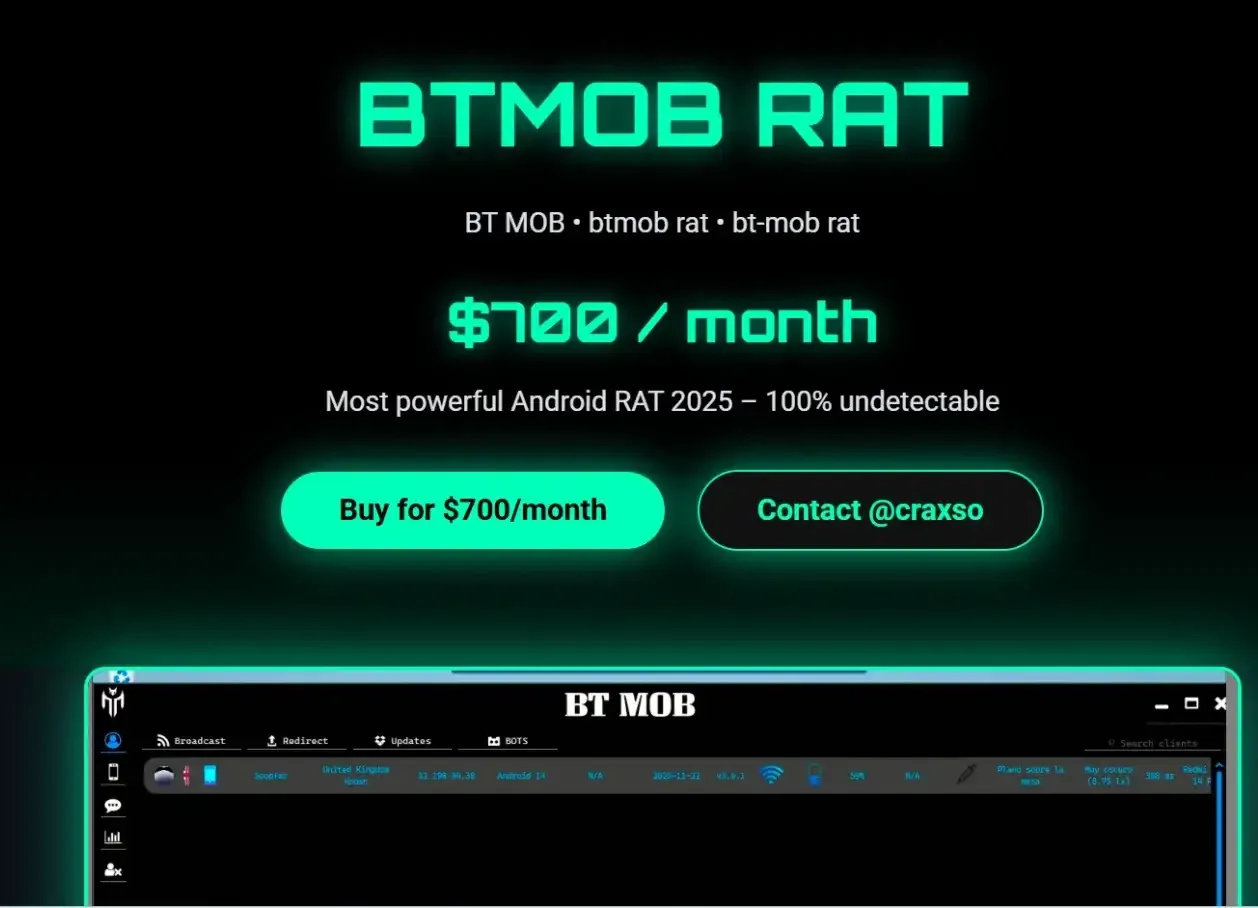New BTMOB Malware Lets Attackers Remotely Control Android Devices