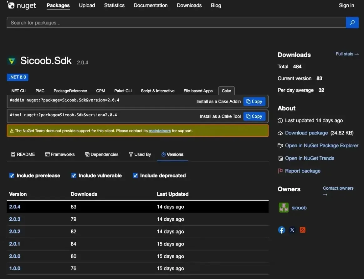 Malicious NuGet Package as Sicoob SDK Exfiltrates Banking Passwords