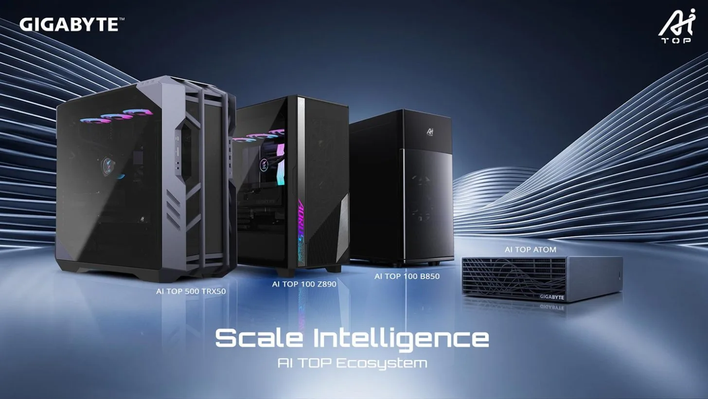 GIGABYTE Launches ‘AI TOP’ Desktop Ecosystem, Featuring Radeon AI PRO R9700 Workstation For Up To 405B LLMs