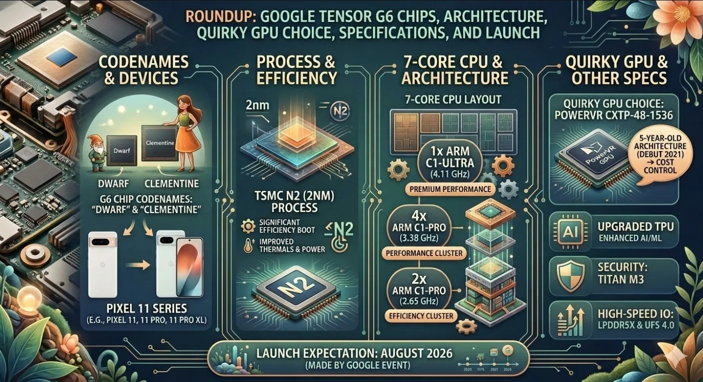 Google Tensor G6: Architektur, ungewöhnliche GPU-Auswahl, Spezifikationen und Vorstellung