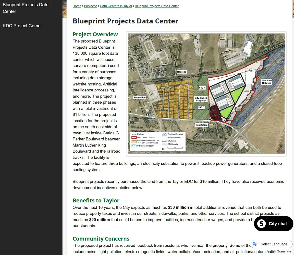 Farmer donates land for a park, city sells it for data center development — $10 gift became $10M for city government, with $30M tax expected over next decade