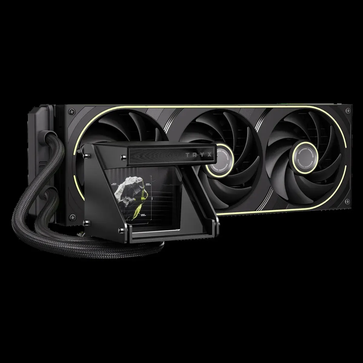 Tryx launches new liquid AIO cooler with holographic display — uses beam splitters to create a hologram-like display effect inside the pump block