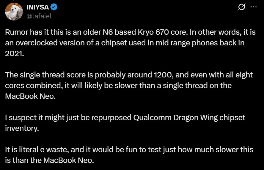 Qualcomm-Snapdragon-C-Verstecktes-Geheimnis: Sollte sich bestätigen, wird MacBook Neo und A18 Pro zum Marktführer