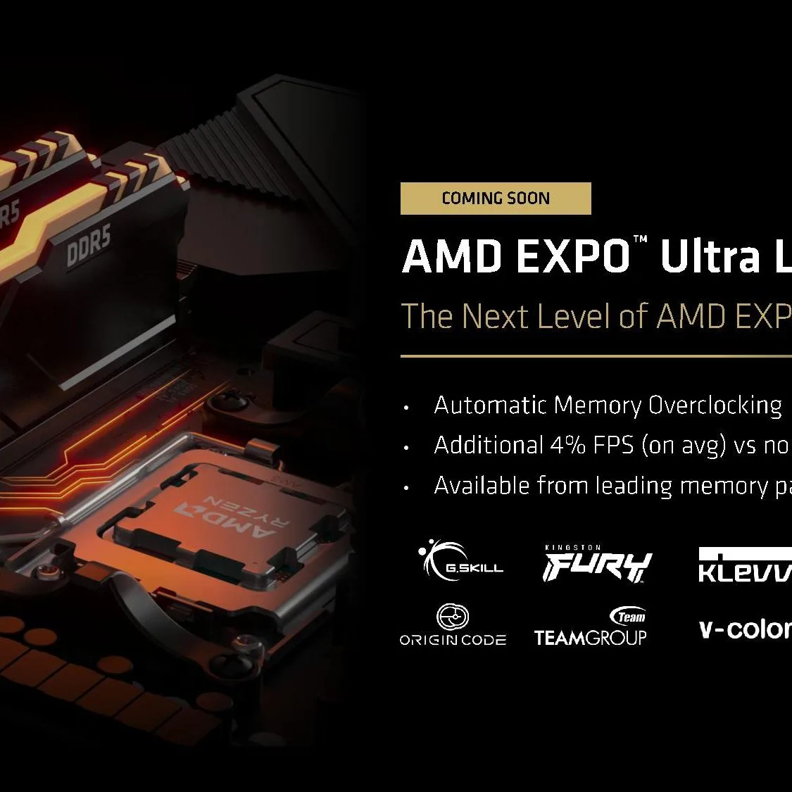 AMDs EXPO Ultra-Low-Latency-DDR5-Speicher: Neue Module ab sofort für alte Chipsätze nutzbar, Preis bleibt gleich