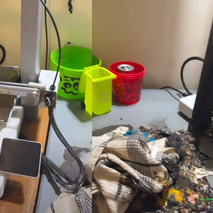 Neues Video über geschmolzenen Bambu Lab A1 entzündet Debatte: Kritiker fordern Rückruf, Reddit-Nutzer vermuten externe Ursachen