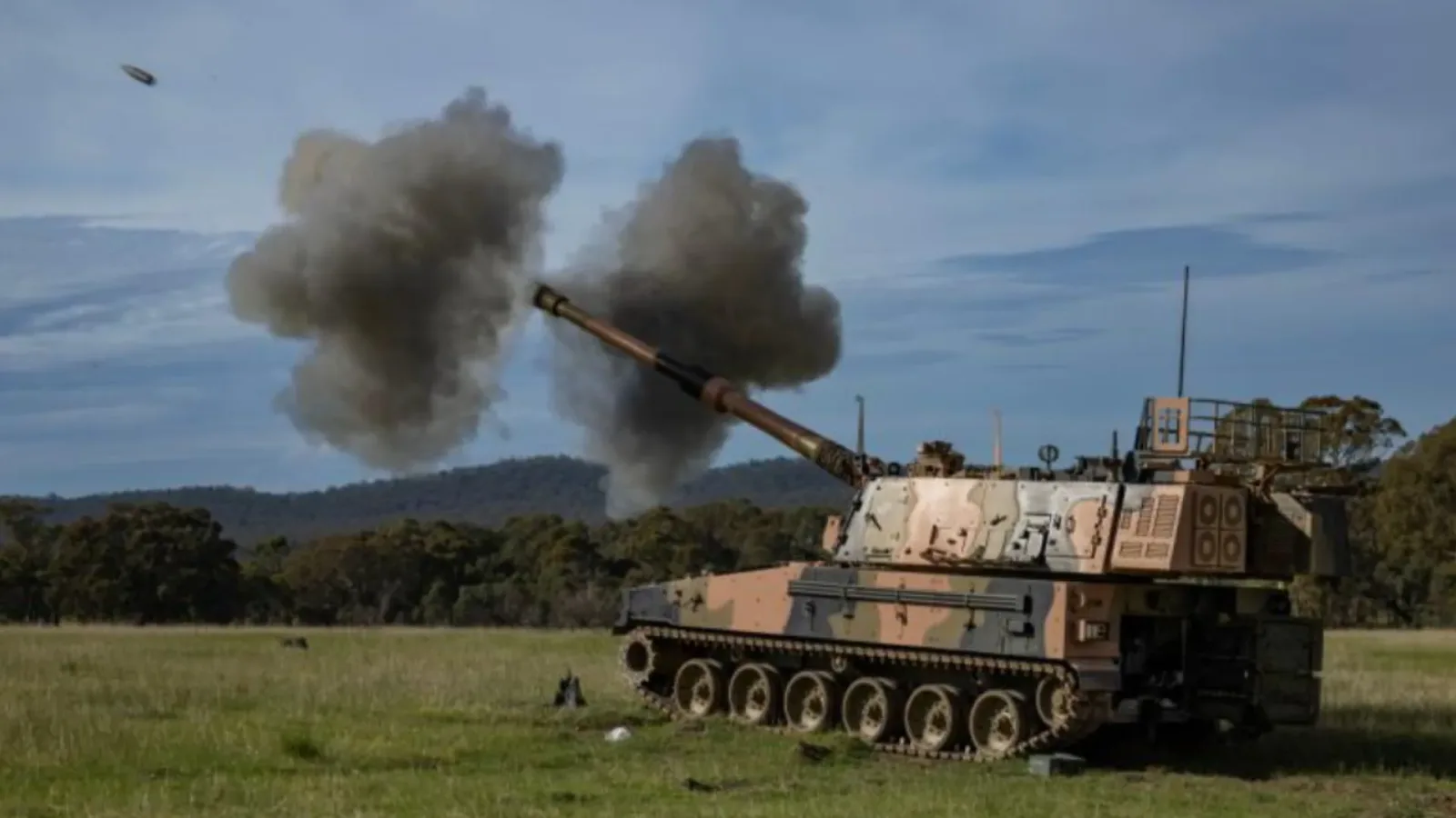 Australia fires locally made AS9 howitzers with 25-mile strike range