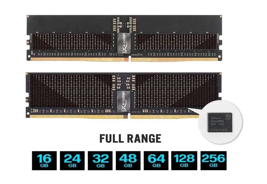 V-Color bricht mit neuem OC-RDIMM auf Intel W890 die 9600-MT/s-Grenze bei nur 1,1 Volt Betriebsspannung