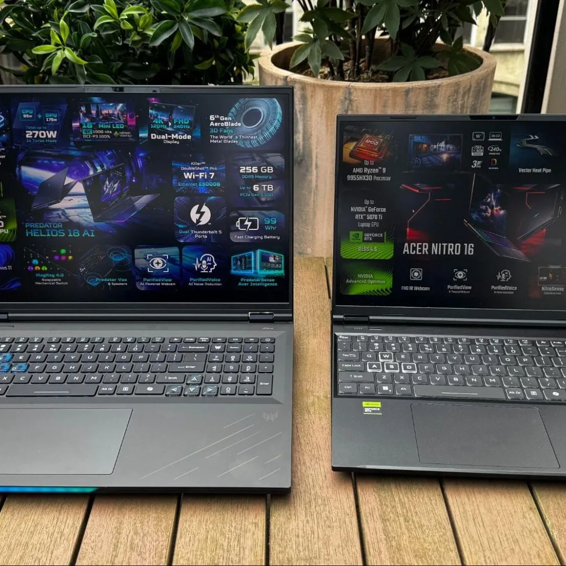 Acer präsentierte den ersten Gaming-Laptop mit Ryzen 9 9955 ×3D: Refreshed Nitro 16, neuer Predator Helios 18 AI und Streaming-Handheld Nitro Blaze Link.