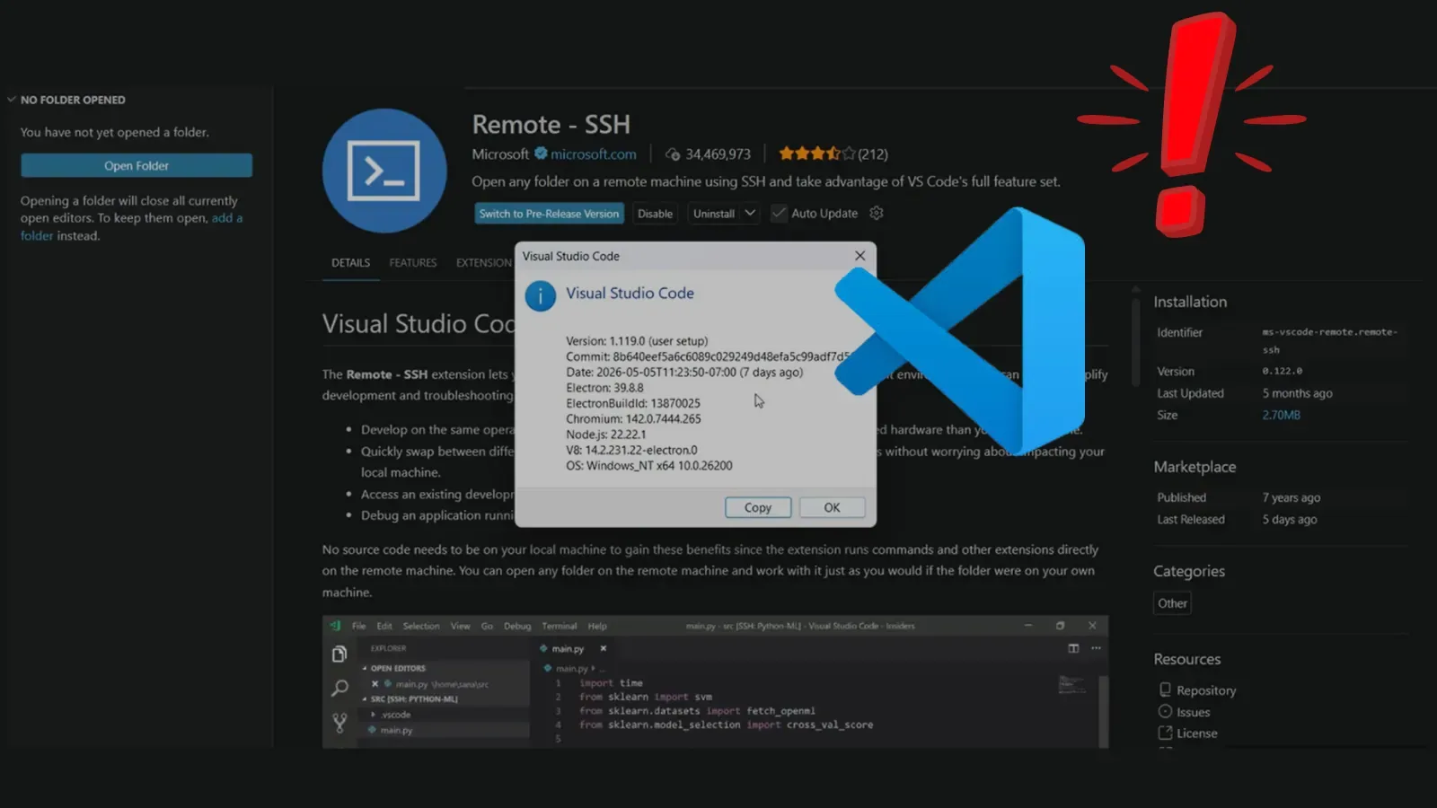 Sicherheitslücke in VS Code Remote-SSH ermöglicht Angreifern Zugriff auf Cloud-Server