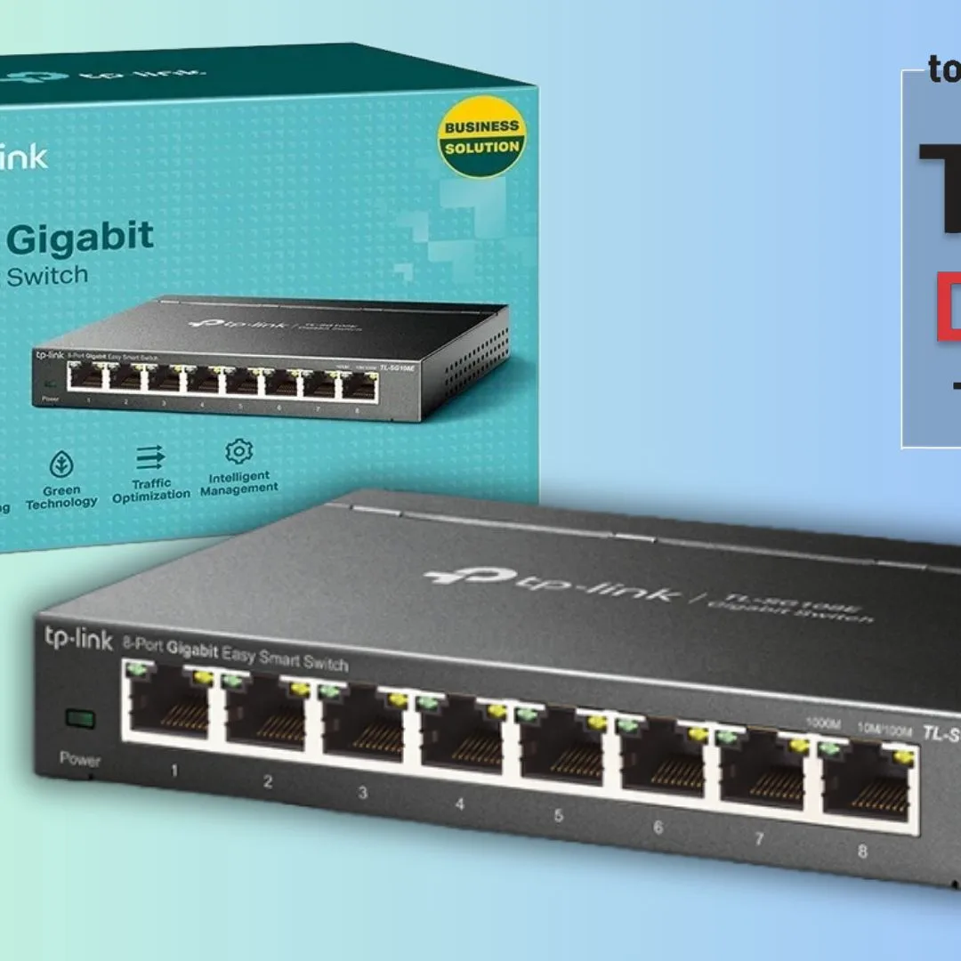 TP-Link Managed Switch: Gigabit-Upgrade für 4K-Streaming und Gaming mit 8 Ports zum Rekordpreis