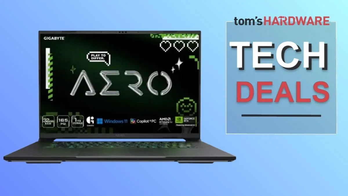 Gigabyte Aero X16 Gaming-Laptop für nur 1.389,99 Dollar: Mit 32 GB RAM und RTX 5070 GPU sparen Sie 610 Dollar.