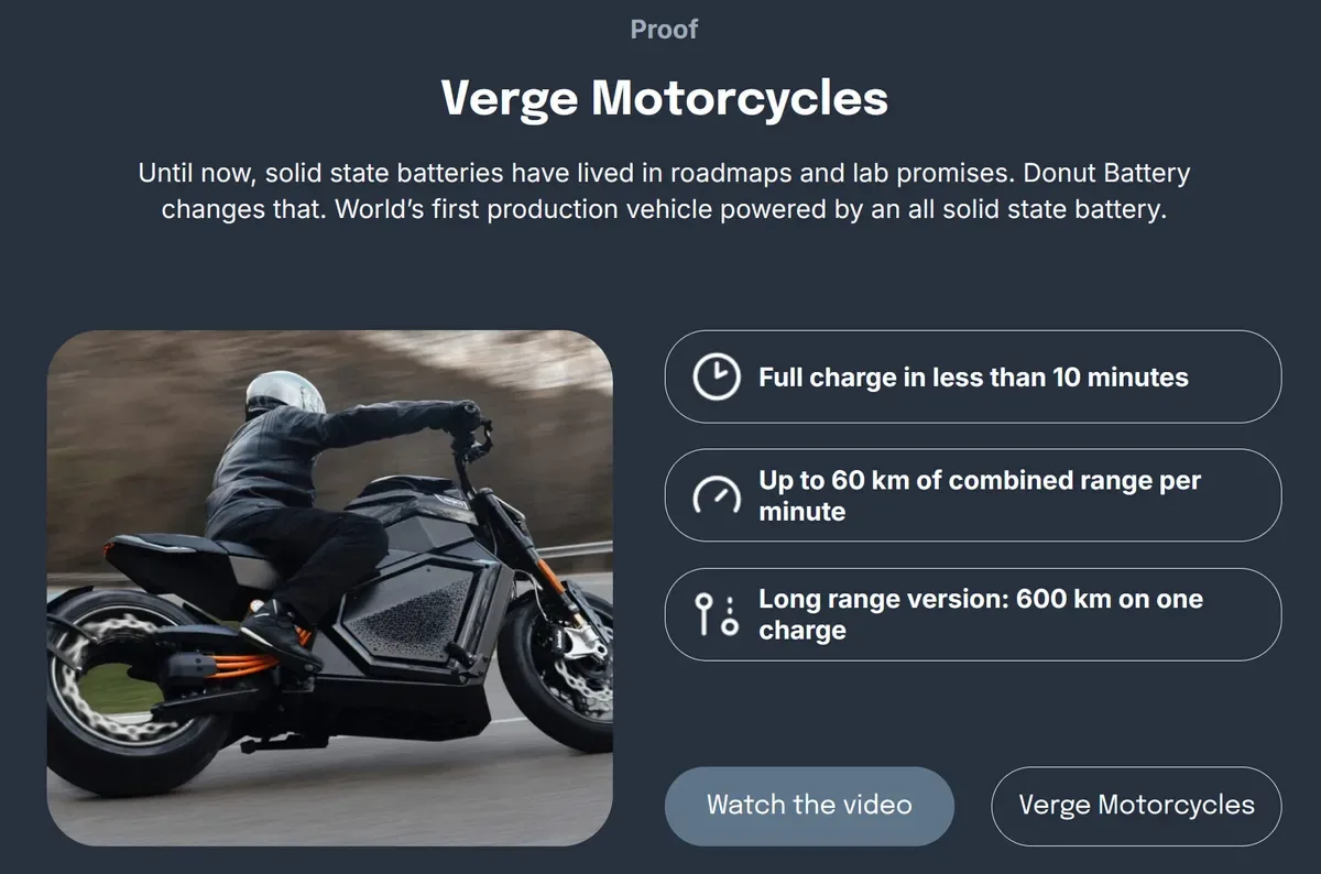 Startup’s ‘miracle’ solid-state battery actually uses lithium-ion chemistry, according to third-party tests — Donut Lab raised $25M and is valued at $1.25B on what now appear to be debunked claims