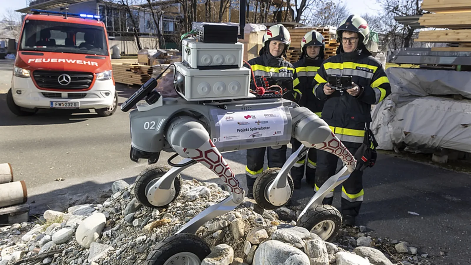 Four-legged robot dog tracks toxic substances during fire incidents
