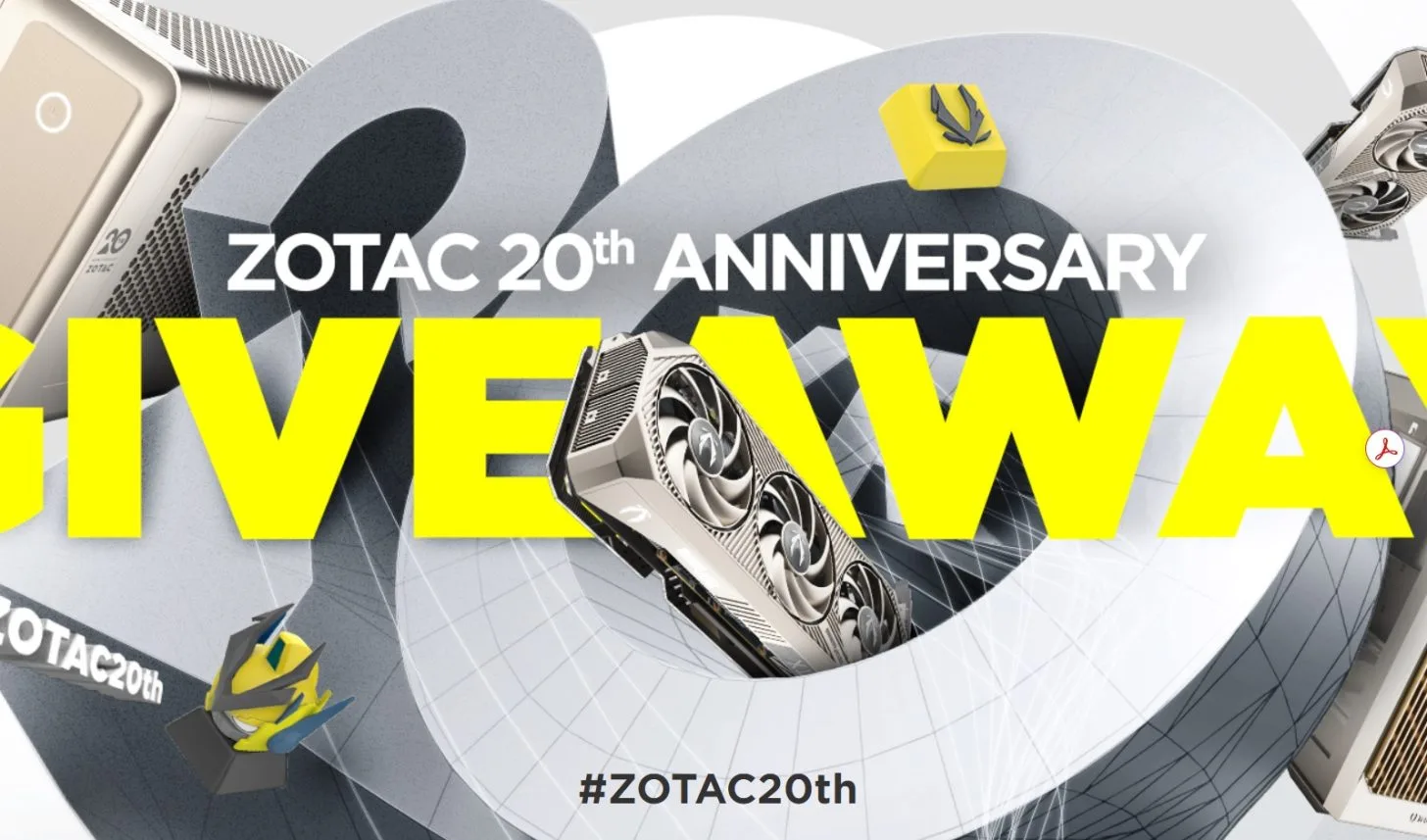 ZOTAC Marks 20 Years By Giving Away RTX 50 Series GPUs, Mini PCs, And Cases Ahead Of Computex